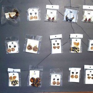 Lot of 3 Pre-Selected Earrings Collection Cheetah